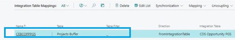 BC CE Integration - Project Setup options