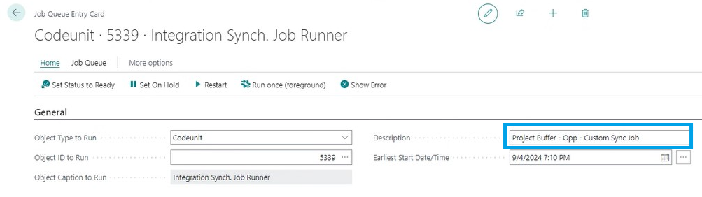 BC CE Integration - Project Setup options