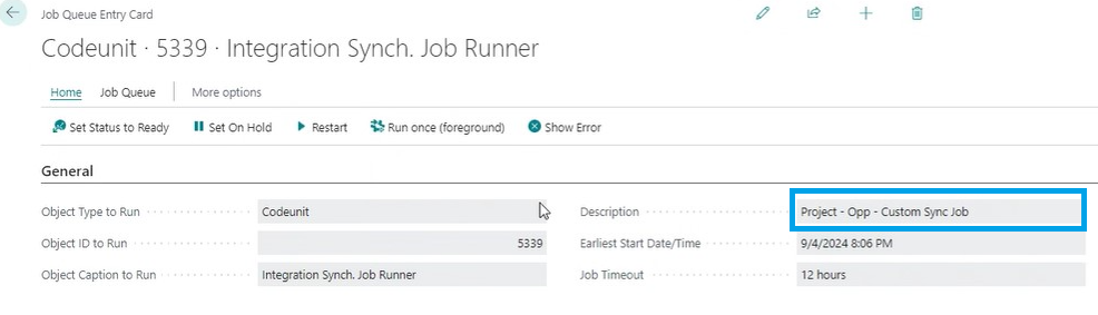 BC CE Integration - Project Setup options