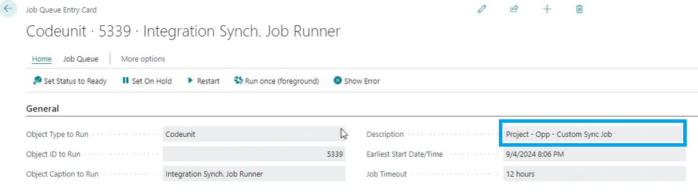 BC CE Integration - Project Setup options