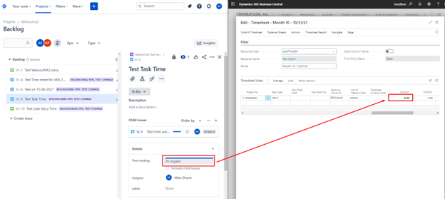 Edit - Timesheet