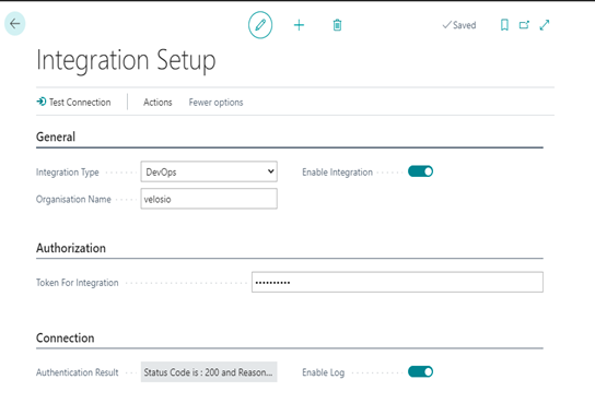 Integration Setup