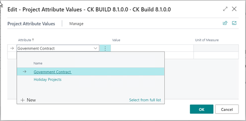 Project Attributes