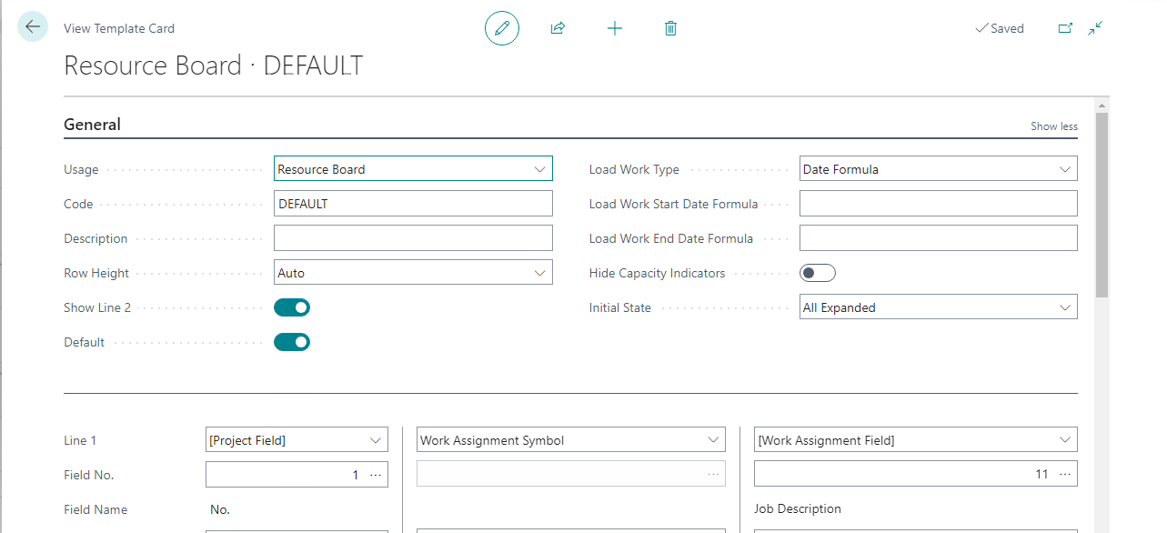 Resource Board View Template