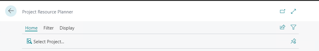 Resource Planner-Select Project